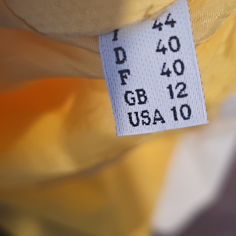 N Yellow And Black Moschino Jacket Vintage Sz 10 - Picture 5 of 9